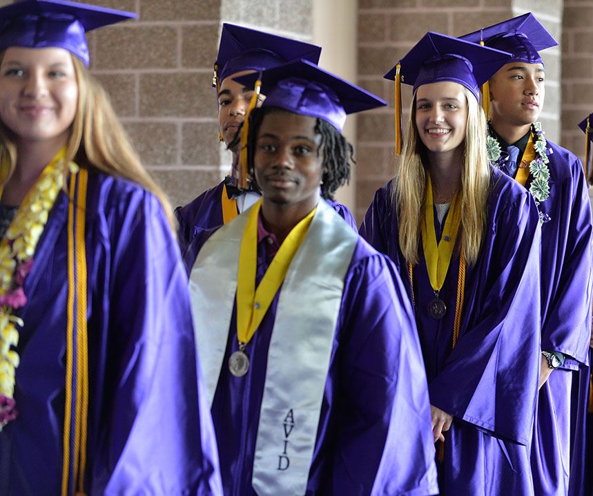 Students graduating from Columbia River High District
