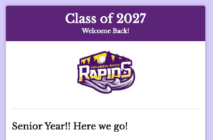 class of 2027 newsletter